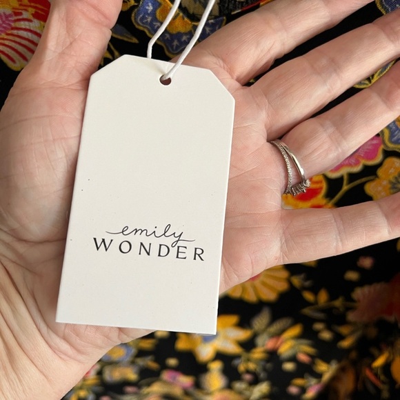 Emily Wonder Pink and Yellow Boxy Blouse with 3/4 Sleeves - Picture 3 of 6